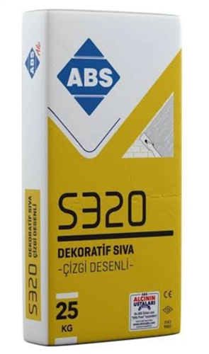 ABS ÇİZGİLİ DEKORATİF SIVA 25 KG.